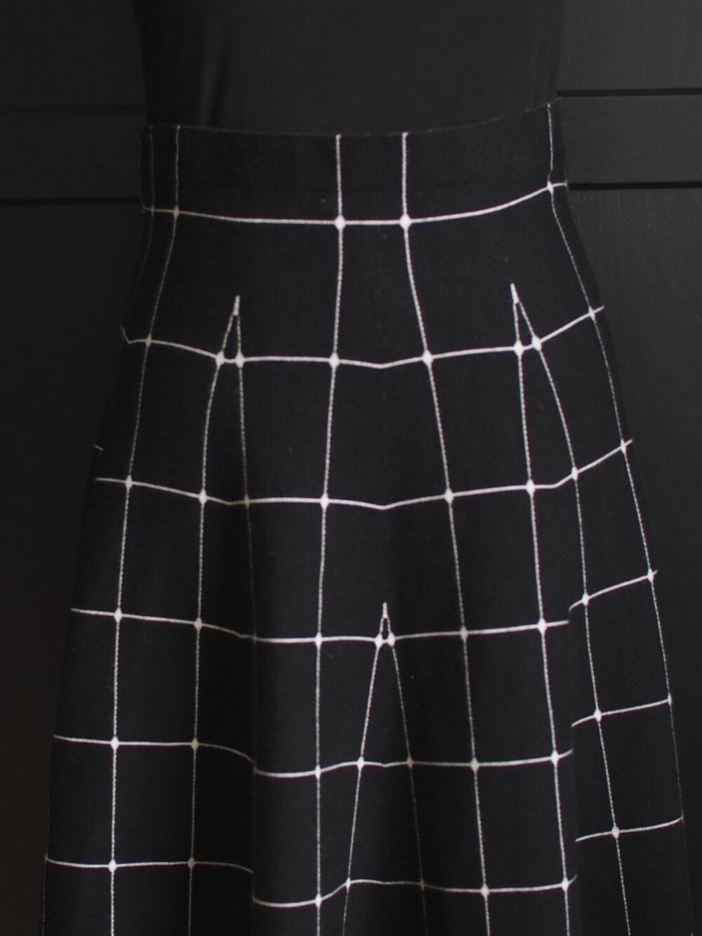 Like NEW Cozy Knit Elastic Waist, A-line Skirt - Picture 2 of 3